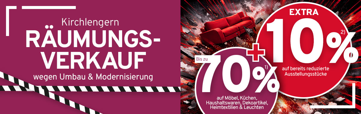 Großer Räumungsverkauf