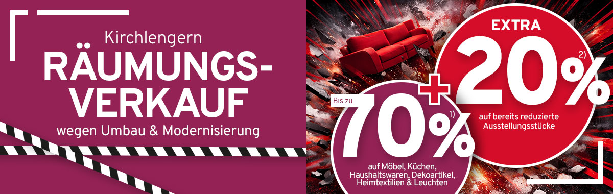 Großer Räumungsverkauf