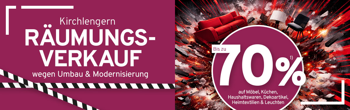 Großer Räumungsverkauf