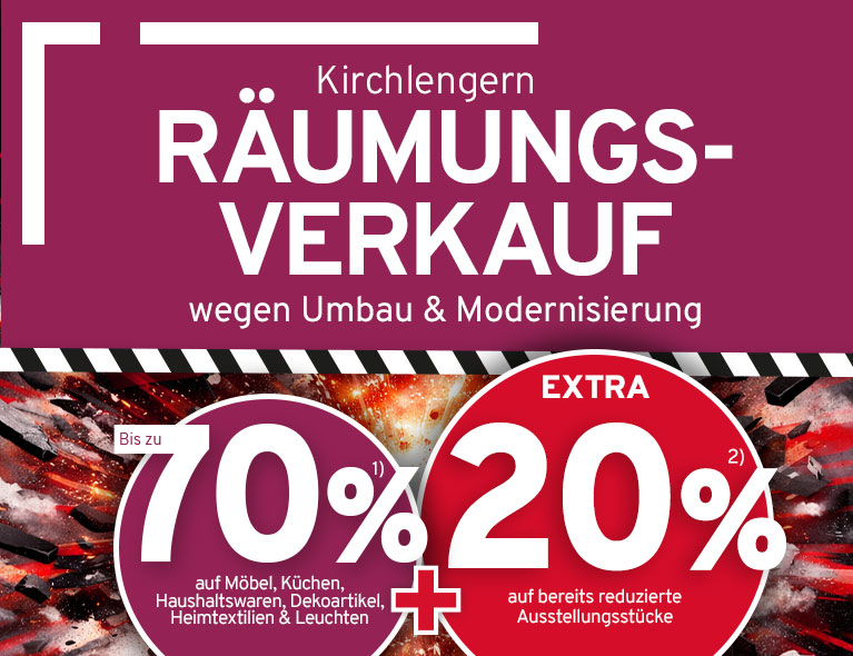 Großer Räumungsverkauf