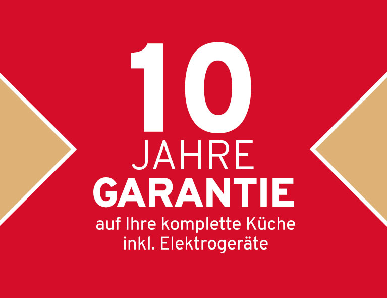 Banner 10 Jahre Küchen-Garantie