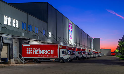 LKW Flotte von Möbel Heinrich