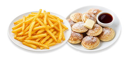 Poffertjes und Pommes