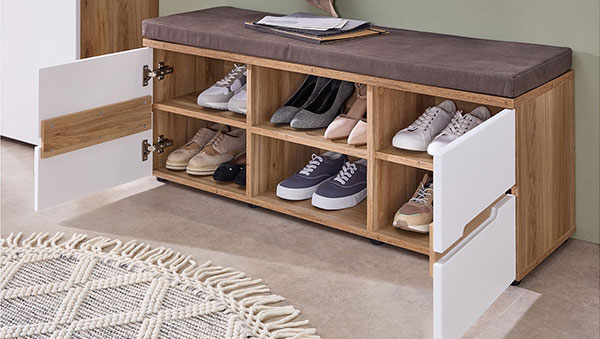 Garderobenbank vito Clyde mit Stauraum