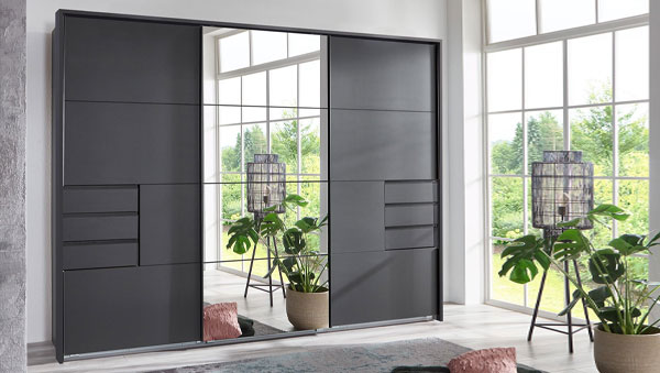 Schwebetürenschrank Sophia mit Spiegelfront