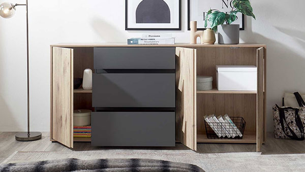 Stauraumvielfalt einer Kommode