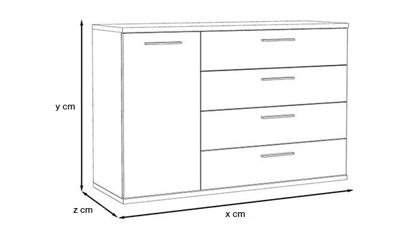 Stauraummöbelgröße