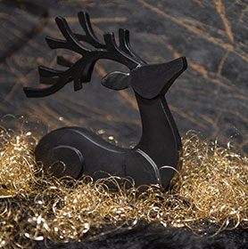 Goldfarbenes Deko-Engelshaar aus Metall