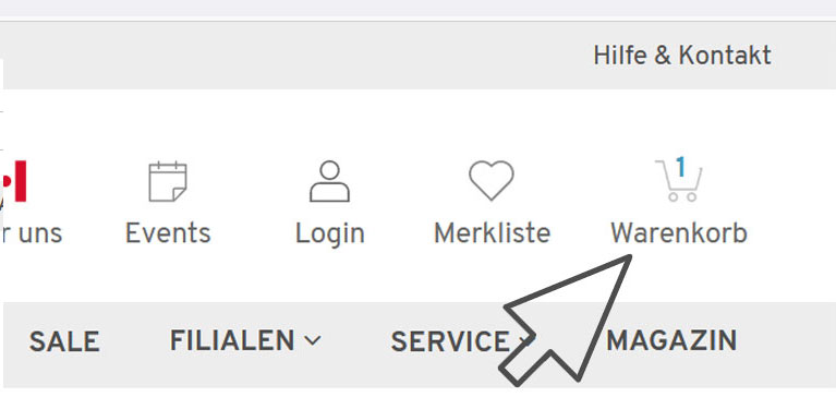 Artikel in den Warenkorb legen