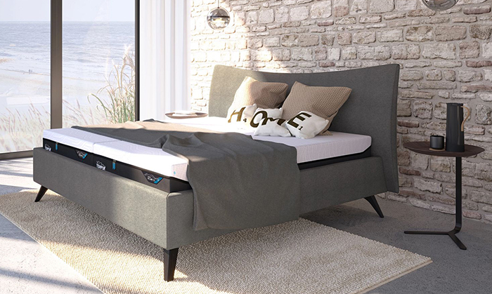 TEMPUR Design Bett in Granit Grau